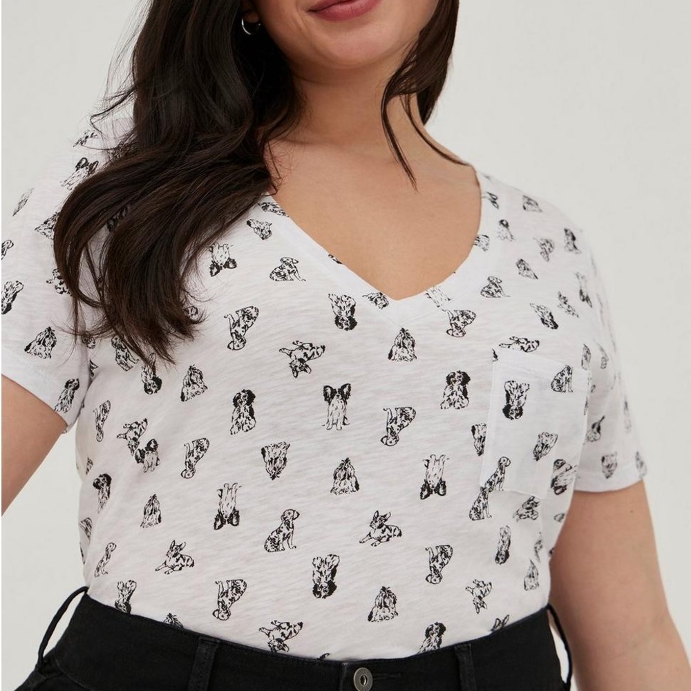 Torrid Dogs Print Heritage Pocket Tee
